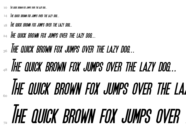 SF Movie Poster font waterfall